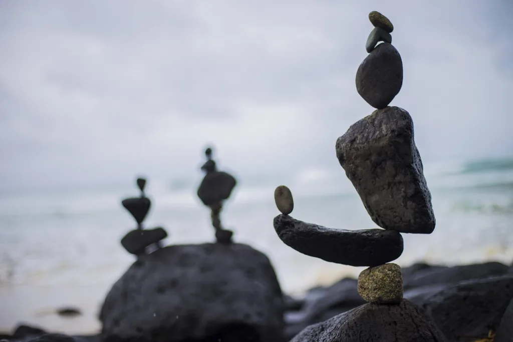 rock balancing